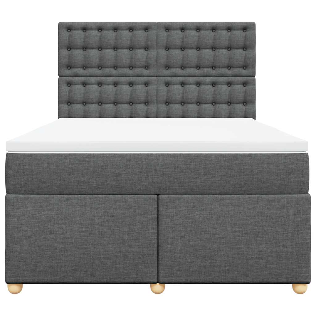 8721102763601_g_en_hd_2 vidaXL Box Spring Bed with Mattress Dark Grey Double Fabric - Image 4