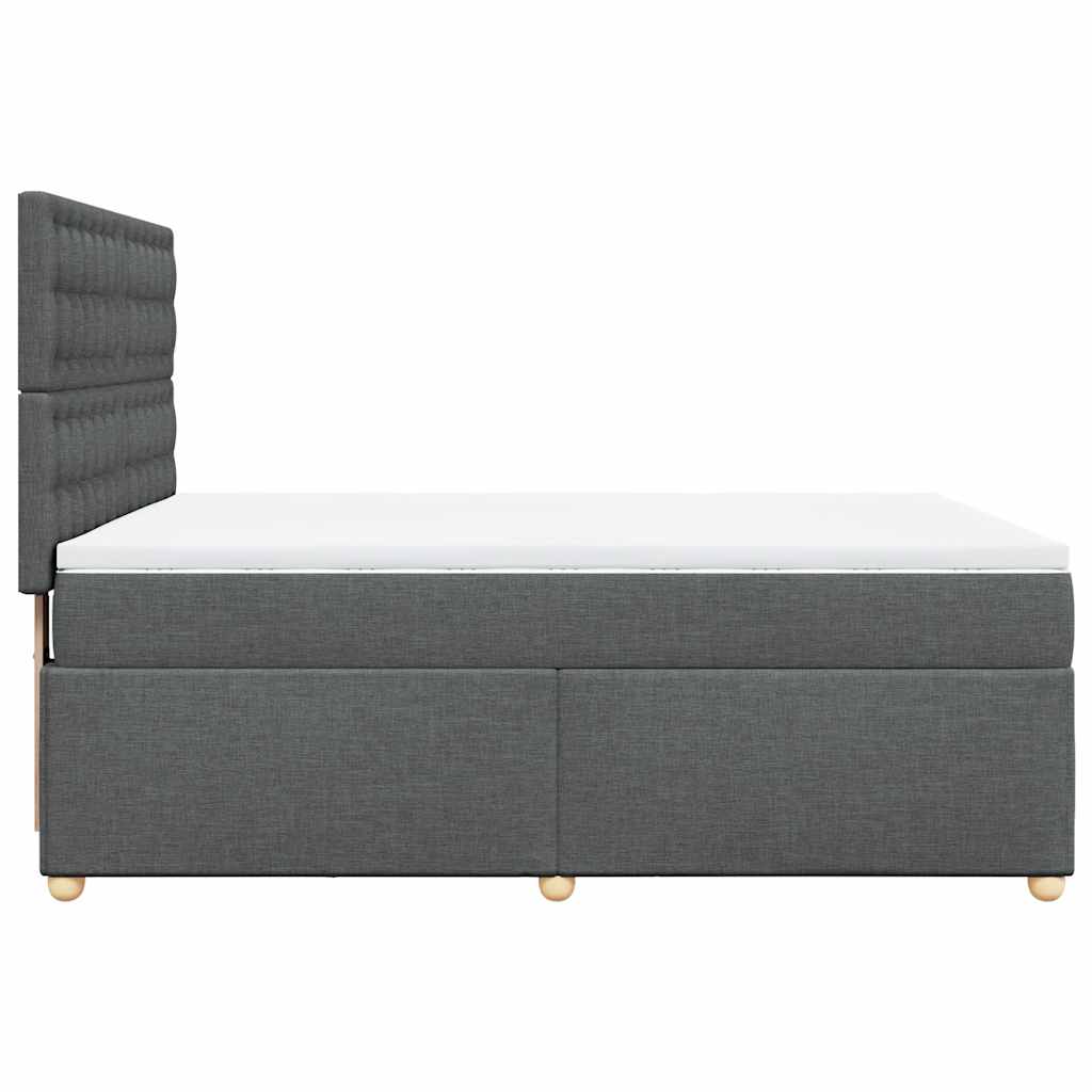 8721102763601_g_en_hd_3 vidaXL Box Spring Bed with Mattress Dark Grey Double Fabric - Image 5