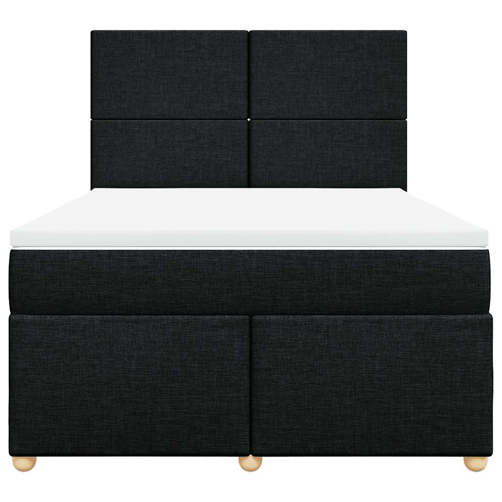 8721102763632_g_en_hd_2 vidaXL Box Spring Bed with Mattress Black Queen Fabric - Image 4