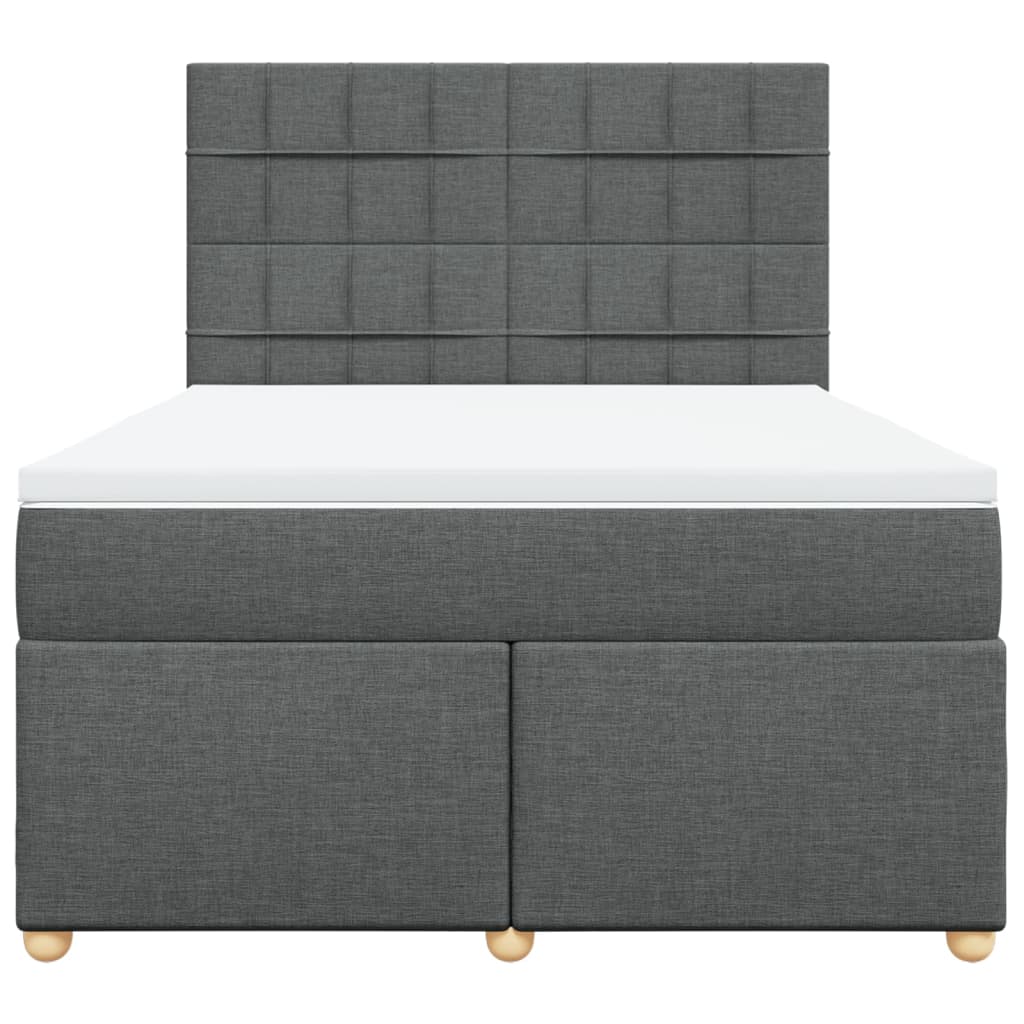 8721102763649_g_en_hd_2 vidaXL Box Spring Bed with Mattress Dark Grey Queen Fabric - Image 4