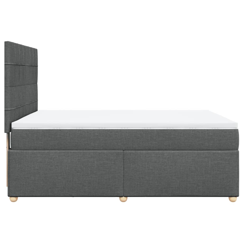 8721102763649_g_en_hd_3 vidaXL Box Spring Bed with Mattress Dark Grey Queen Fabric - Image 5