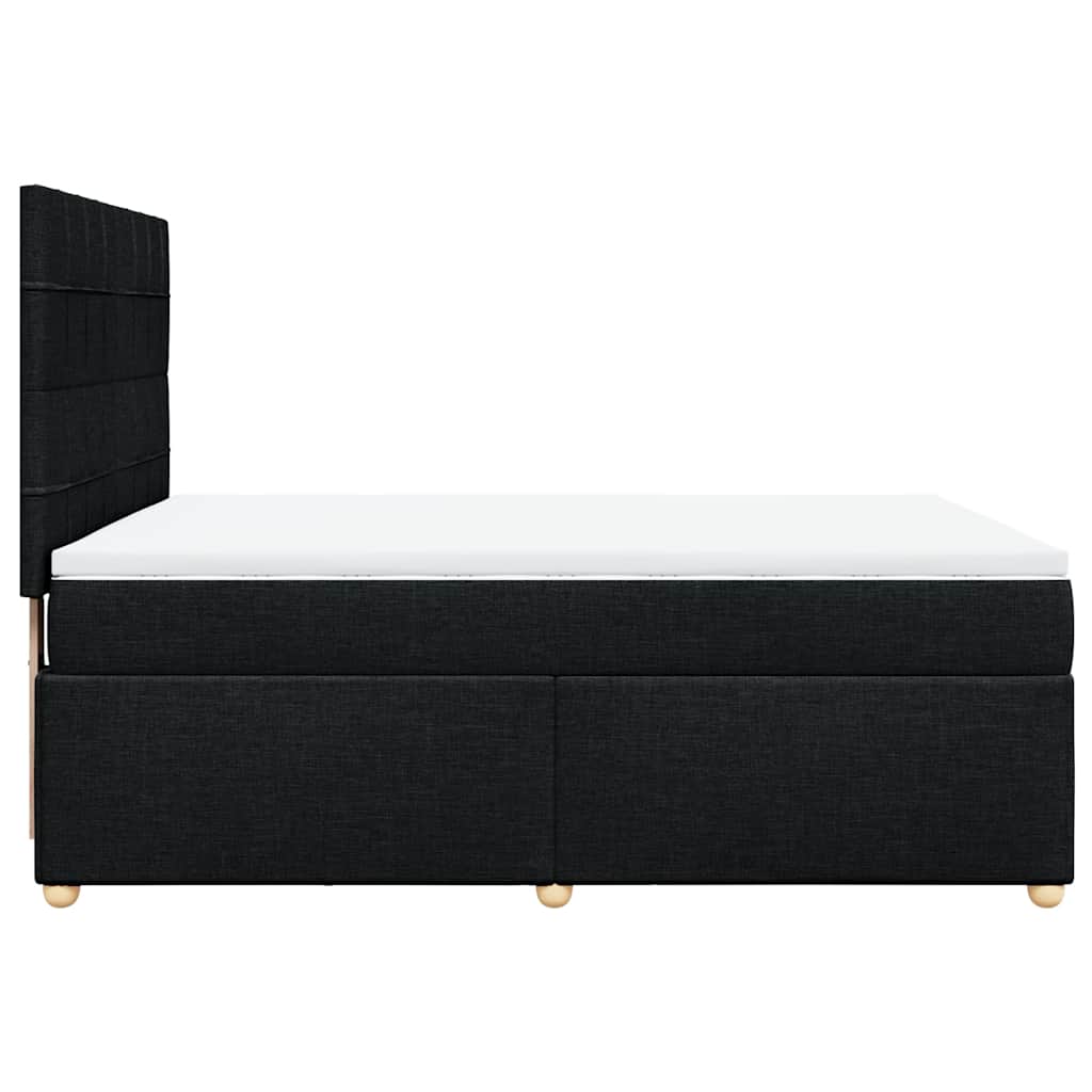 8721102763656_g_en_hd_3 vidaXL Box Spring Bed with Mattress Black Queen Fabric - Image 5
