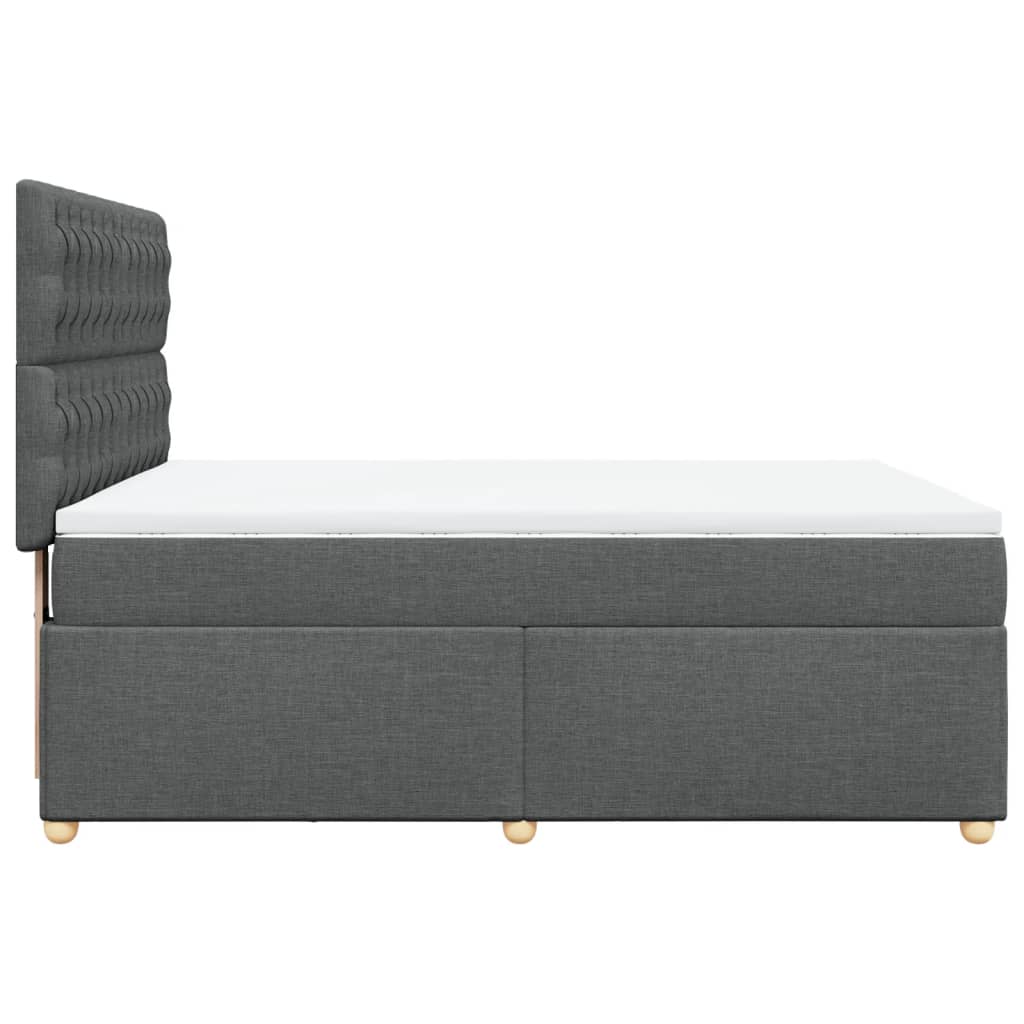 8721102763663_g_en_hd_3 vidaXL Box Spring Bed with Mattress Dark Grey Queen Fabric - Image 5