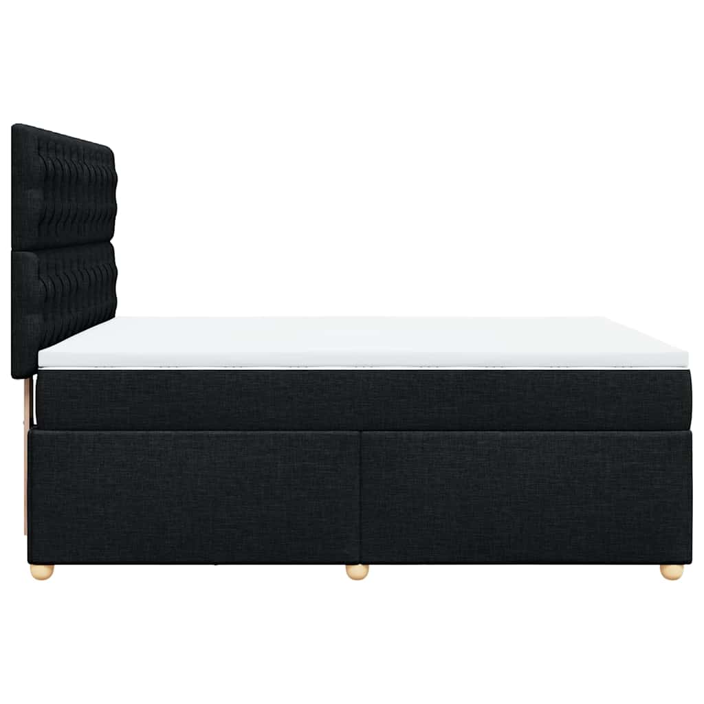 8721102763670_g_en_hd_3 vidaXL Box Spring Bed with Mattress Black Queen Fabric - Image 5