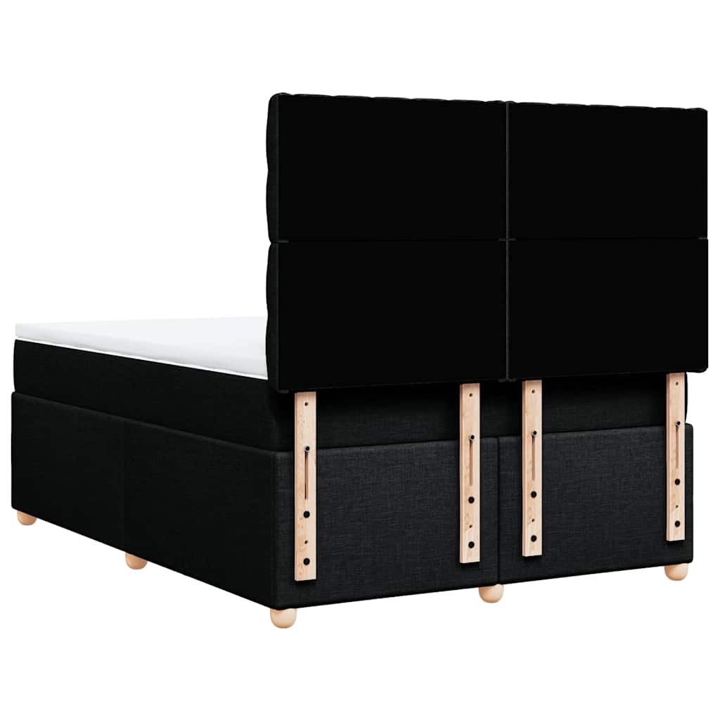 8721102763670_g_en_hd_4 vidaXL Box Spring Bed with Mattress Black Queen Fabric - Image 6