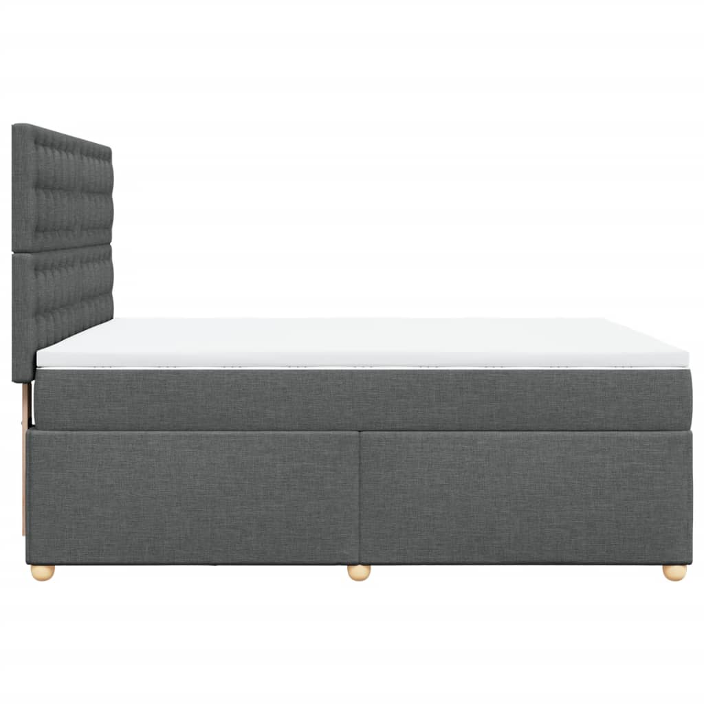 8721102763687_g_en_hd_3 vidaXL Box Spring Bed with Mattress Dark Grey Queen Fabric - Image 5