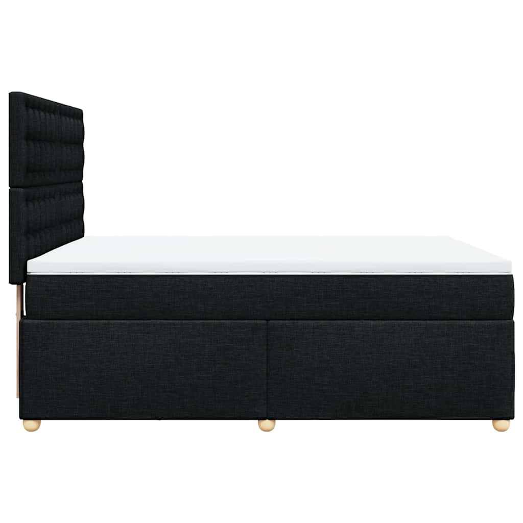 8721102763694_g_en_hd_3 vidaXL Box Spring Bed with Mattress Black Queen Fabric - Image 5
