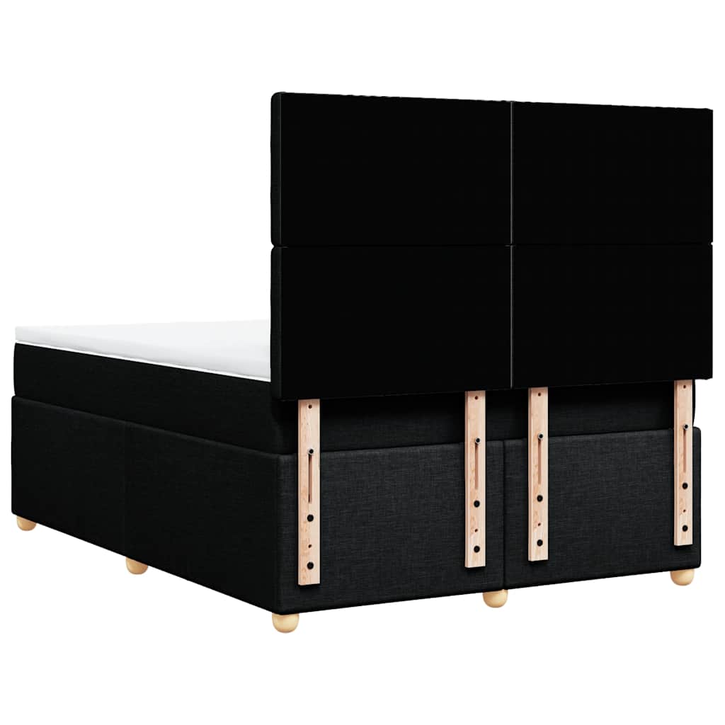 8721102763694_g_en_hd_4 vidaXL Box Spring Bed with Mattress Black Queen Fabric - Image 6