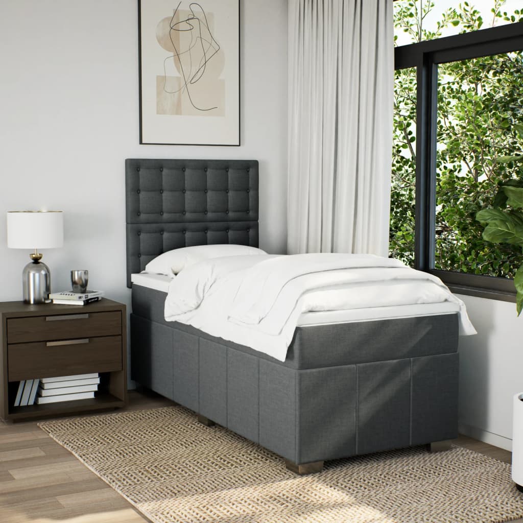 8721102767401_g_en_hd_1 vidaXL Box Spring Bed with Mattress Dark Grey King Single Fabric - Image 3
