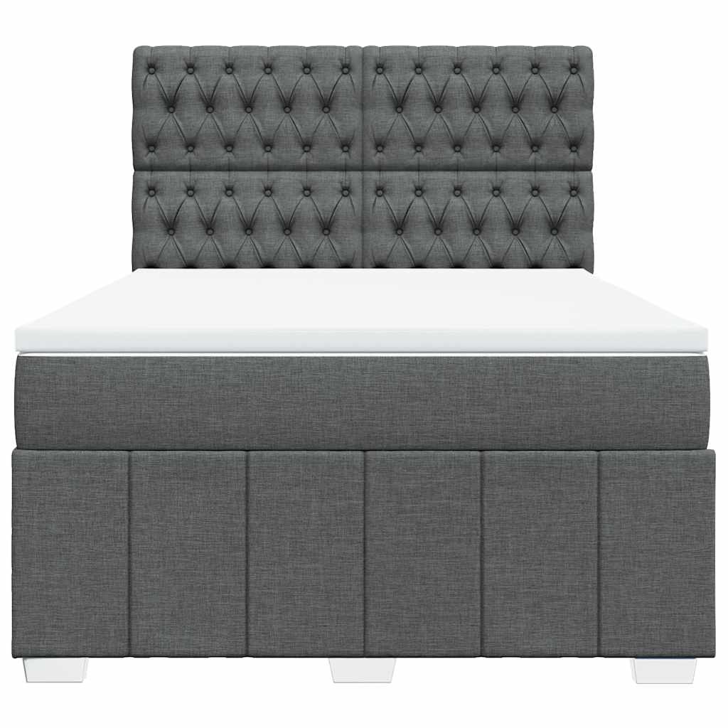 8721102767463_g_en_hd_2 vidaXL Box Spring Bed with Mattress Dark Grey Double Fabric - Image 4