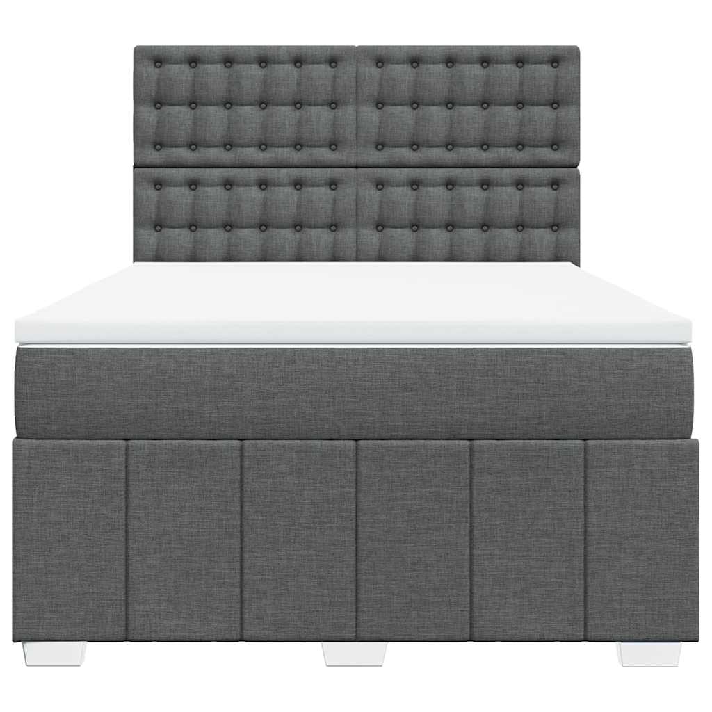 8721102767487_g_en_hd_2 vidaXL Box Spring Bed with Mattress Dark Grey Double Fabric - Image 4