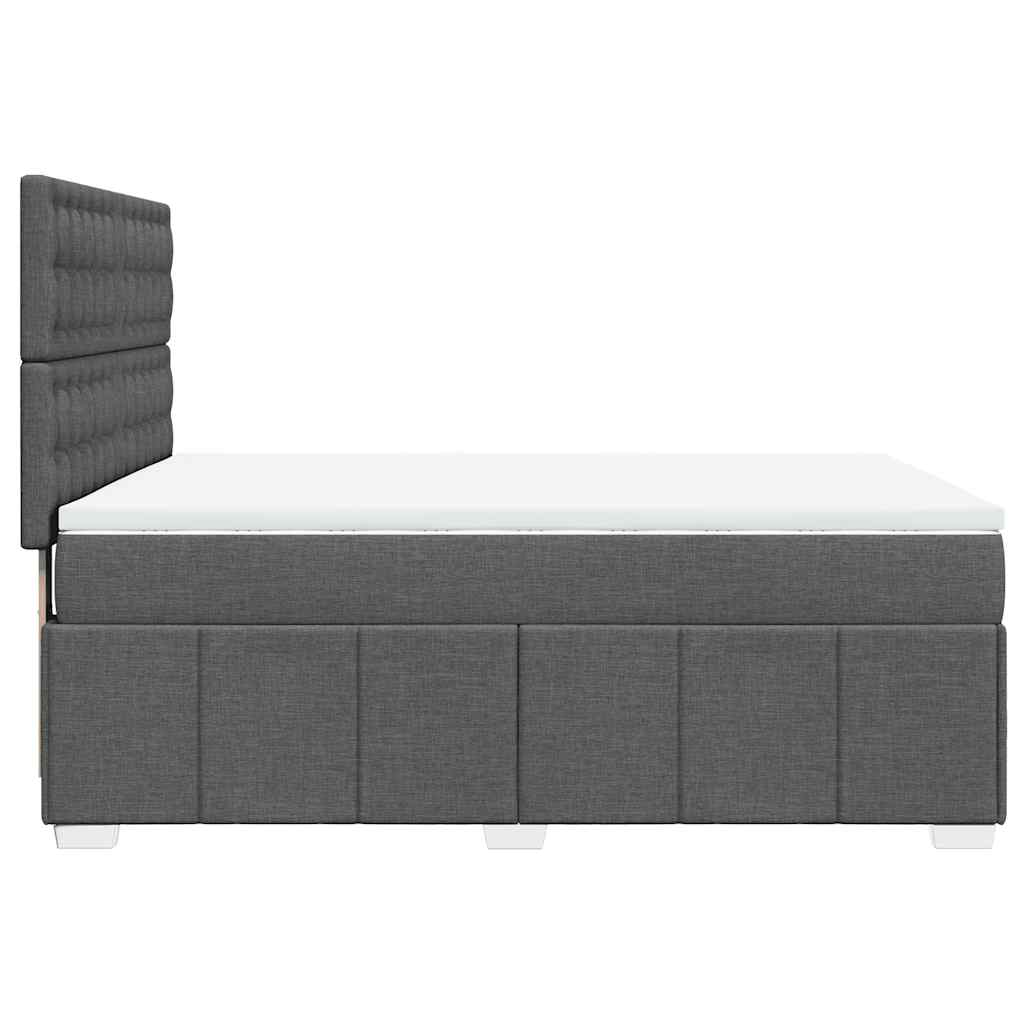 8721102767487_g_en_hd_3 vidaXL Box Spring Bed with Mattress Dark Grey Double Fabric - Image 5