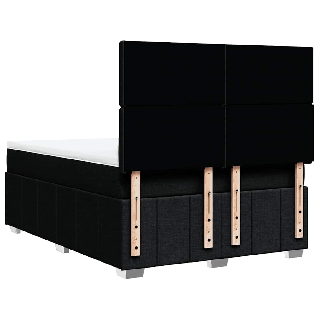 8721102767494_g_en_hd_4 vidaXL Box Spring Bed with Mattress Black Double Fabric - Image 6