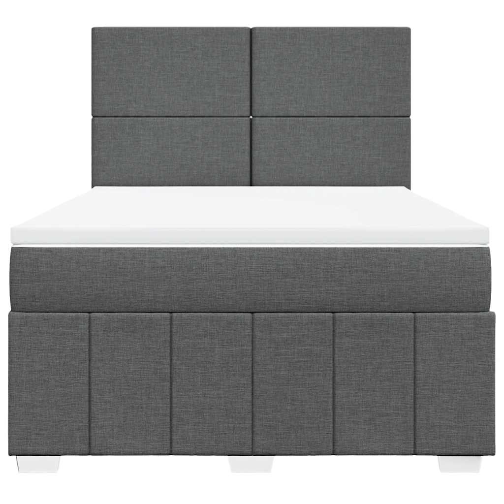 8721102767500_g_en_hd_2 vidaXL Box Spring Bed with Mattress Dark Grey Queen Fabric - Image 4