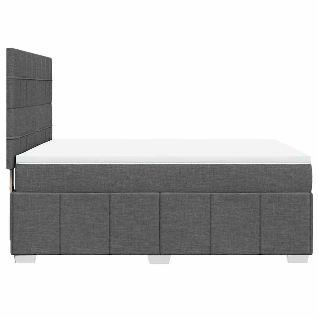 8721102767524_g_en_hd_3 vidaXL Box Spring Bed with Mattress Dark Grey Queen Fabric - Image 5