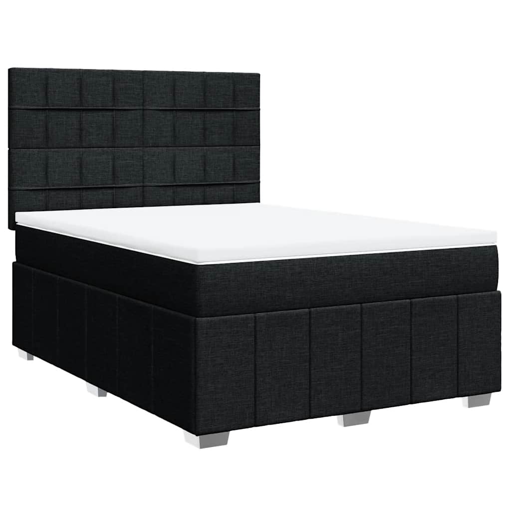 8721102767531_a_en_hd_1 vidaXL Box Spring Bed with Mattress Black Queen Fabric - Image 2