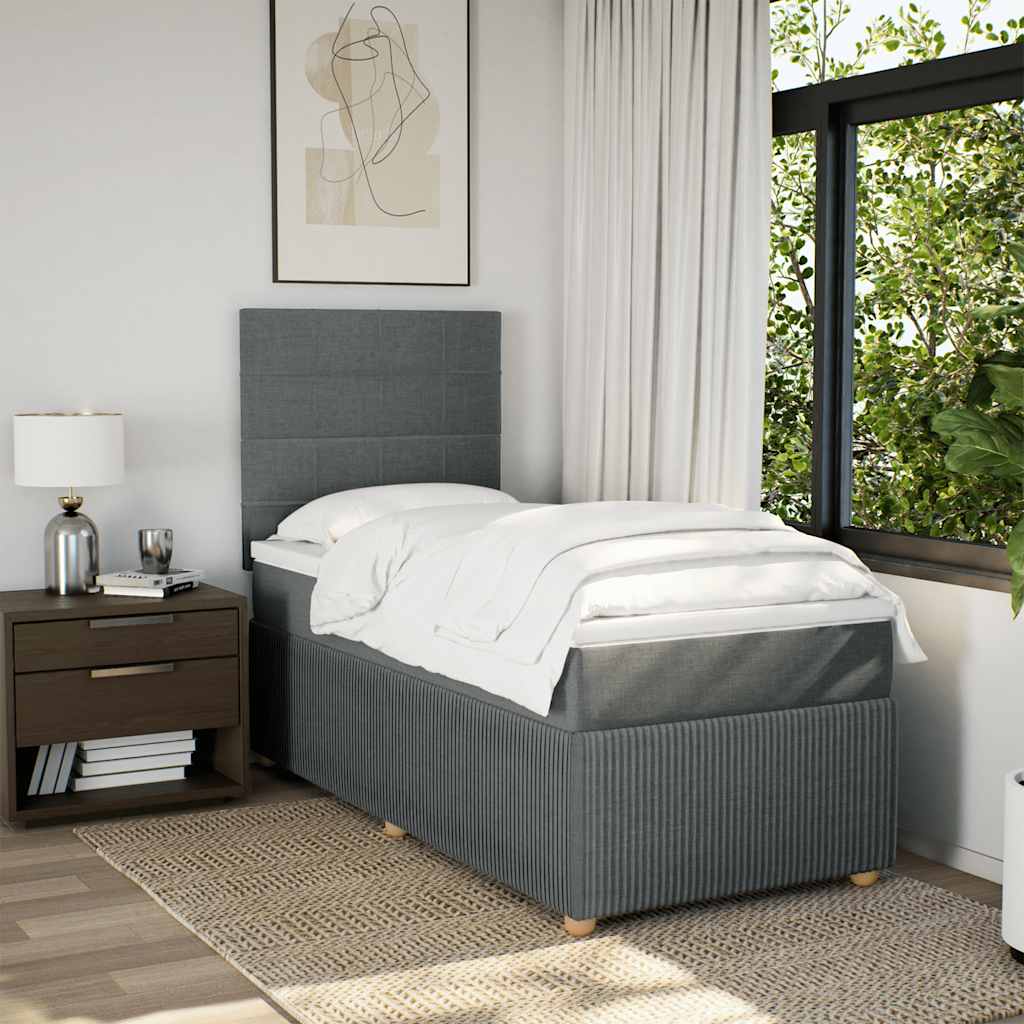 8721102774362_g_en_hd_1 vidaXL Box Spring Bed with Mattress Dark Grey King Single Fabric - Image 3