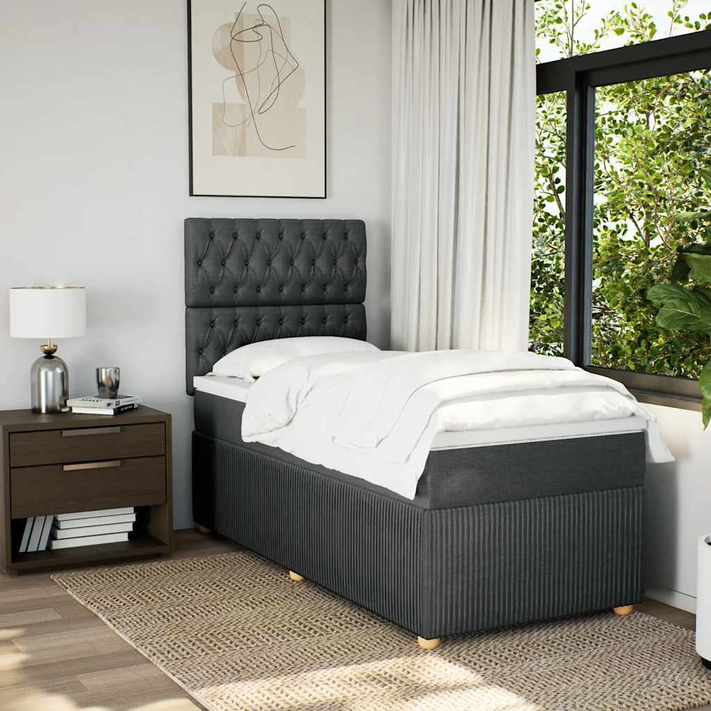 8721102774386_g_en_hd_1 vidaXL Box Spring Bed with Mattress Dark Grey King Single Fabric - Image 3
