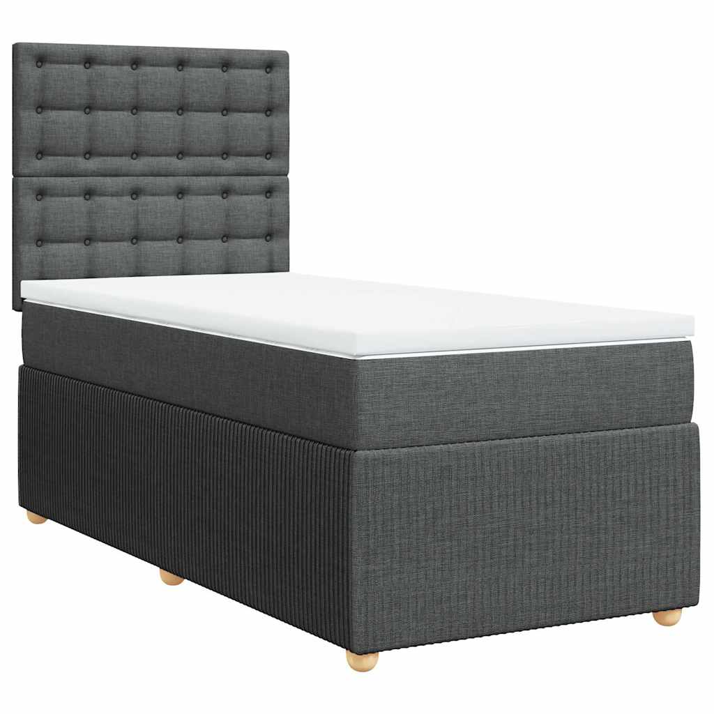 8721102774409_a_en_hd_1 vidaXL Box Spring Bed with Mattress Dark Grey King Single Fabric - Image 2