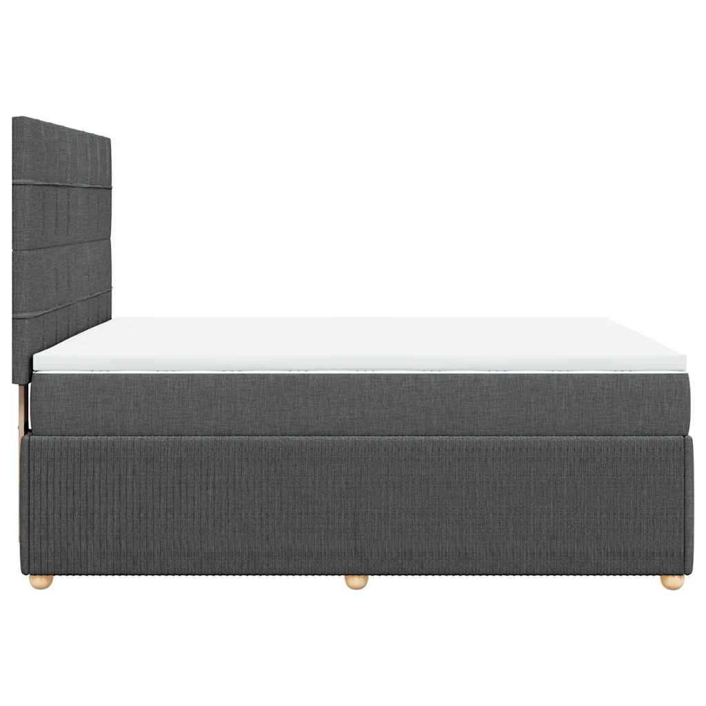 8721102774447_g_en_hd_3 vidaXL Box Spring Bed with Mattress Dark Grey Double Fabric - Image 5