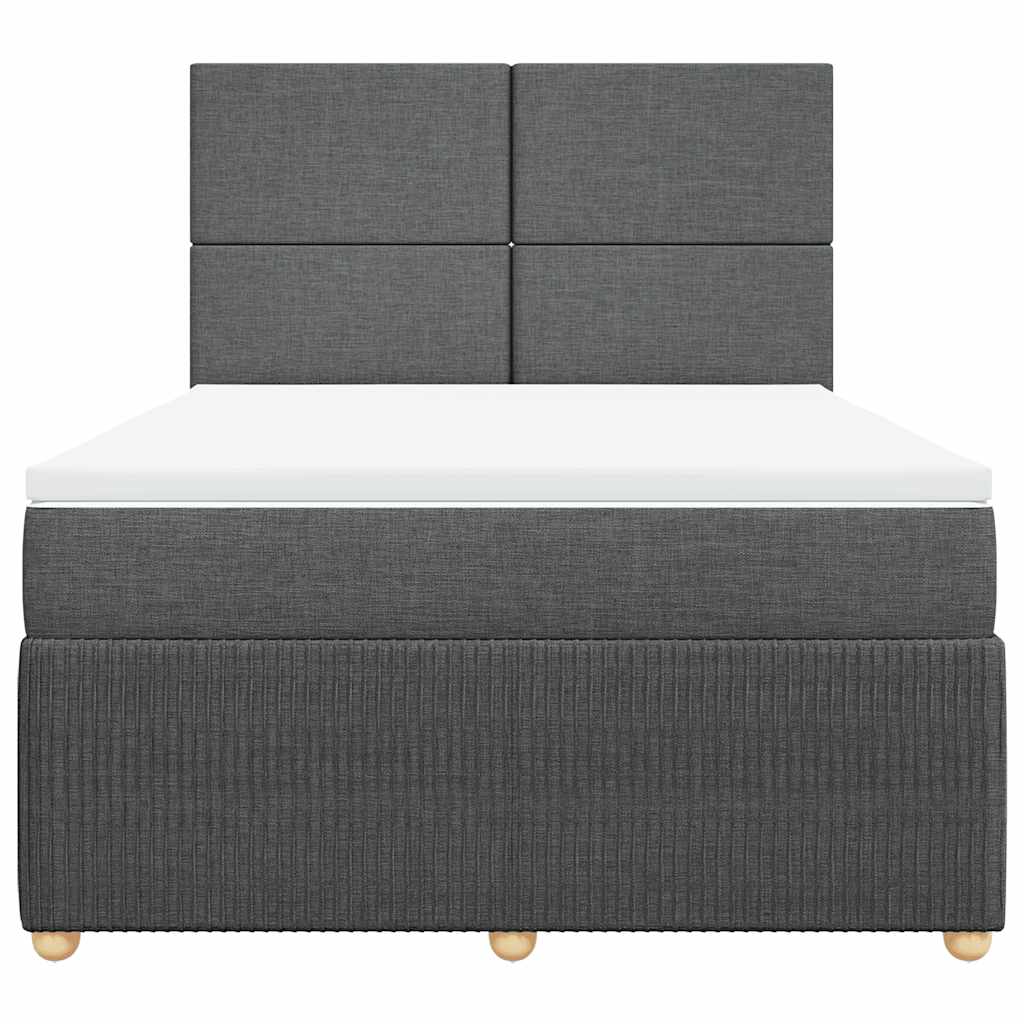 8721102774508_g_en_hd_2 vidaXL Box Spring Bed with Mattress Dark Grey Queen Fabric - Image 4