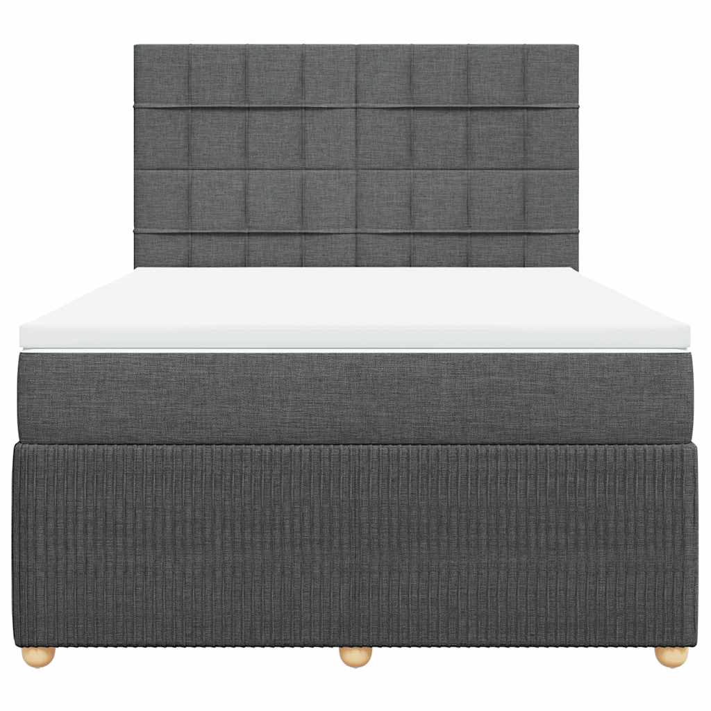8721102774522_g_en_hd_2 vidaXL Box Spring Bed with Mattress Dark Grey Queen Fabric - Image 4