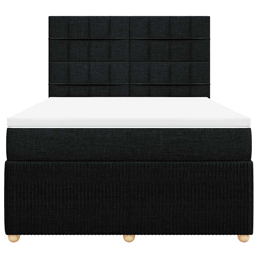 8721102774539_g_en_hd_2 vidaXL Box Spring Bed with Mattress Black Queen Fabric - Image 4