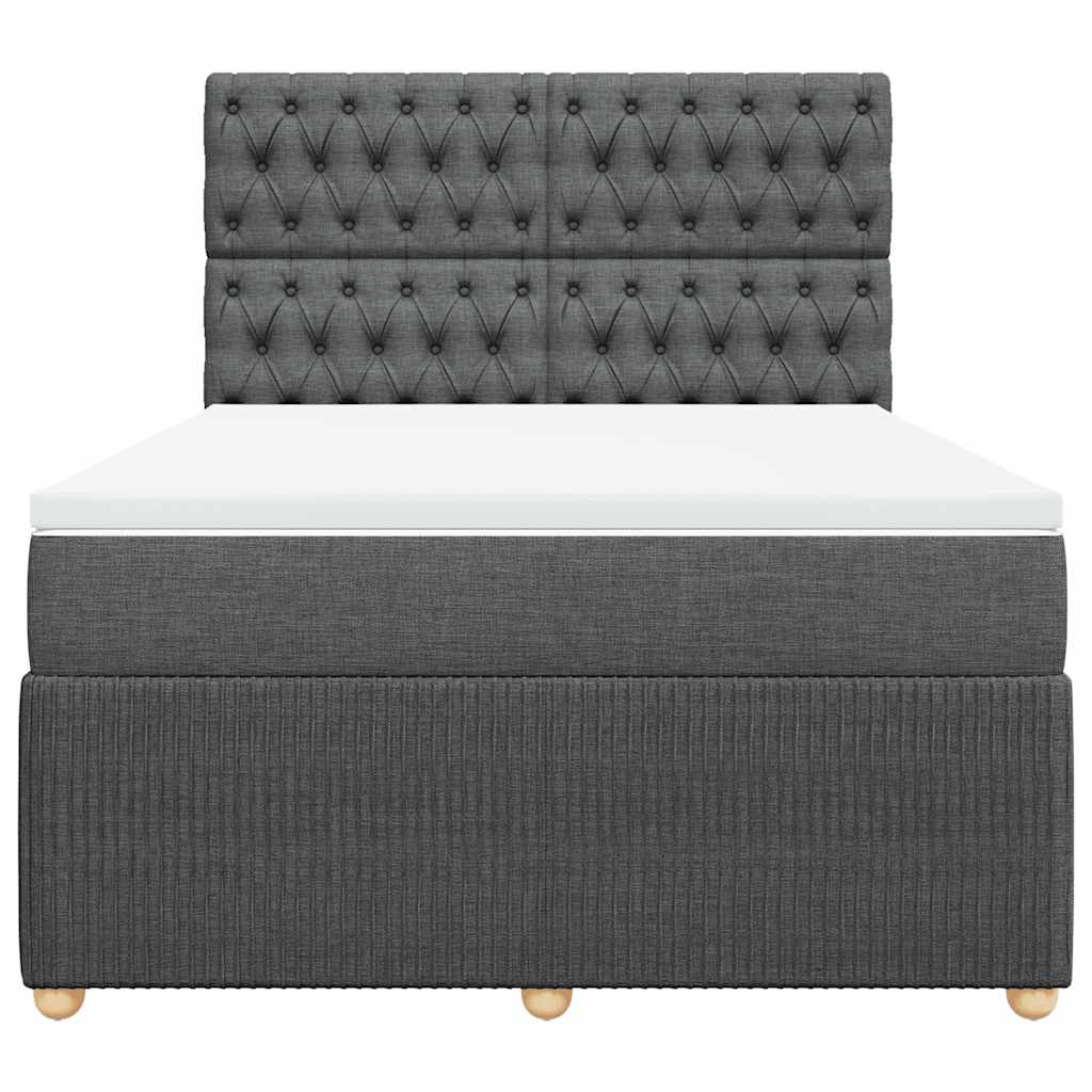 8721102774546_g_en_hd_2 vidaXL Box Spring Bed with Mattress Dark Grey Queen Fabric - Image 4