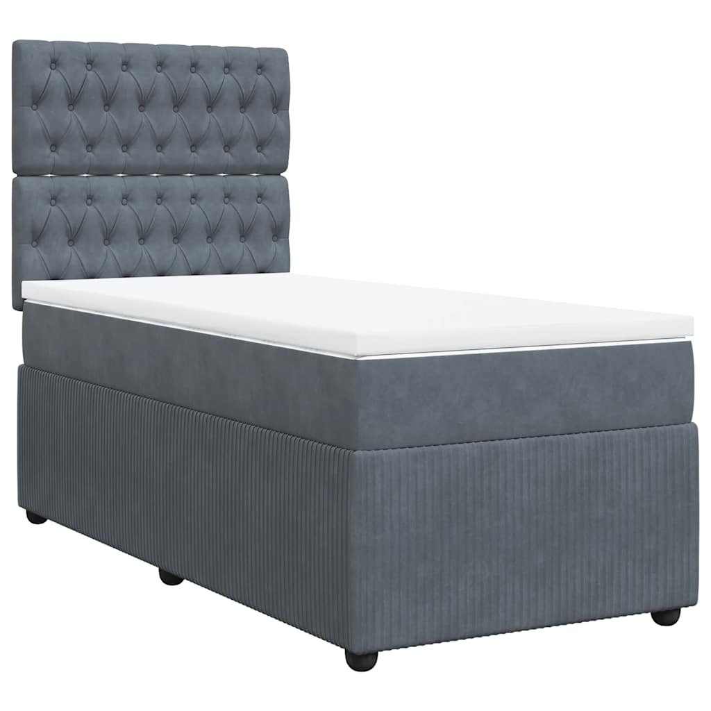8721102774706_a_en_hd_1 vidaXL Box Spring Bed with Mattress Dark Grey King Single Velvet - Image 2