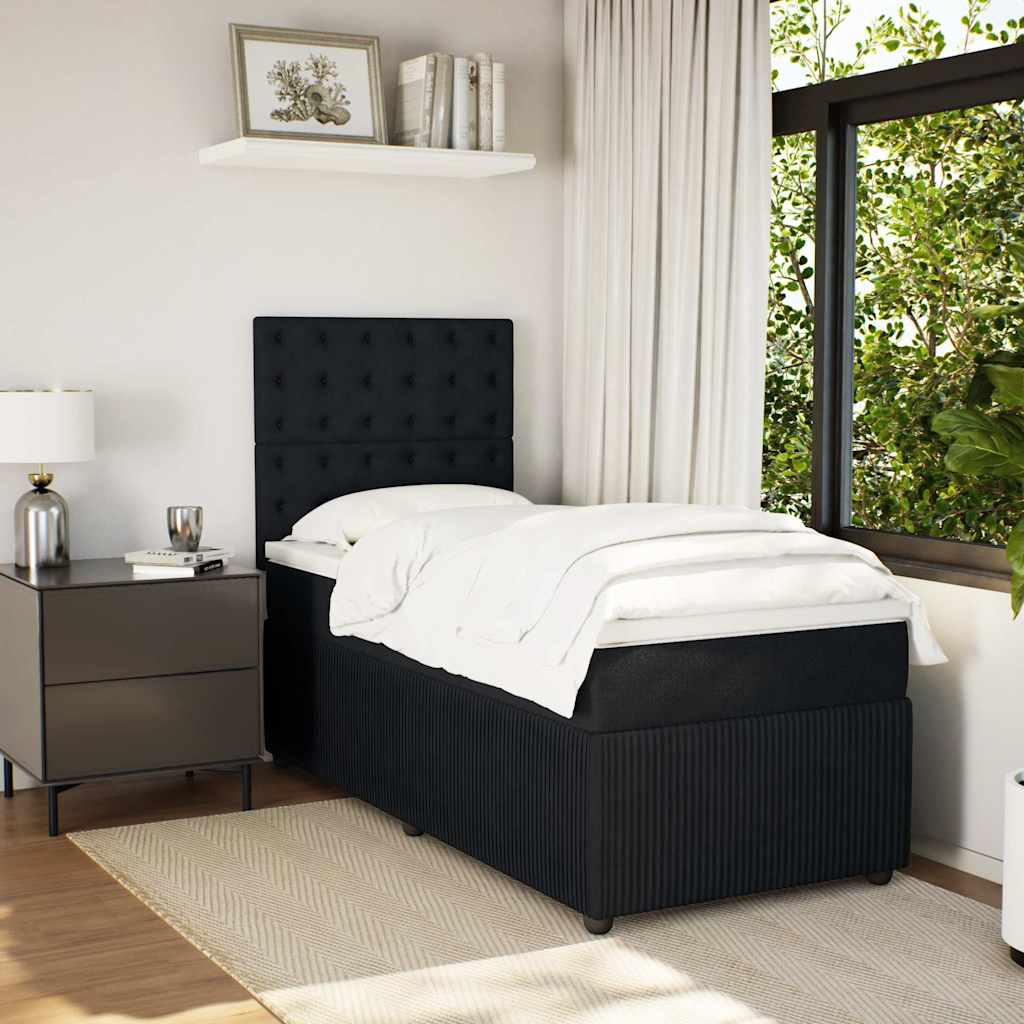 8721102774737_g_en_hd_1 vidaXL Box Spring Bed with Mattress Black King Single Velvet - Image 3