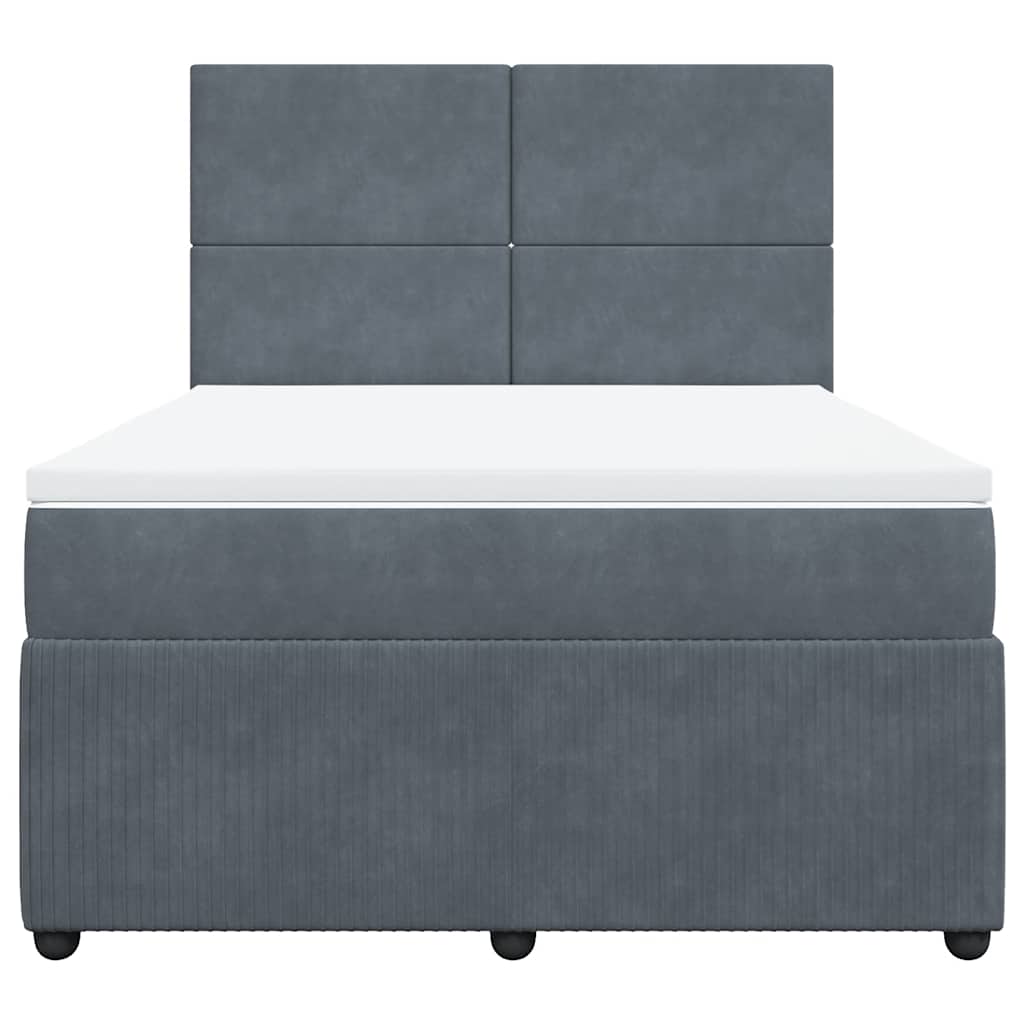 8721102774744_g_en_hd_2 vidaXL Box Spring Bed with Mattress Dark Grey Double Velvet - Image 4