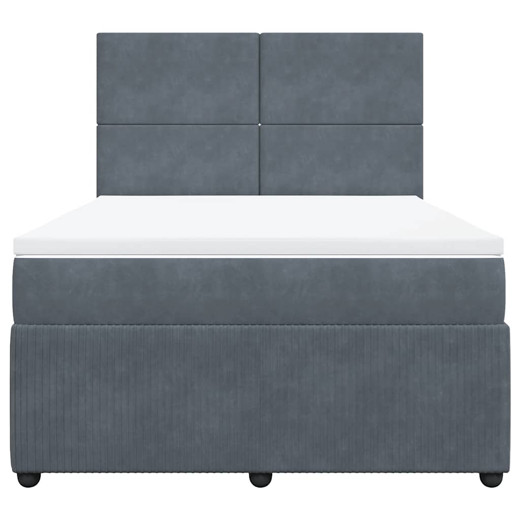 8721102774829_g_en_hd_2 vidaXL Box Spring Bed with Mattress Dark Grey Queen Velvet - Image 4