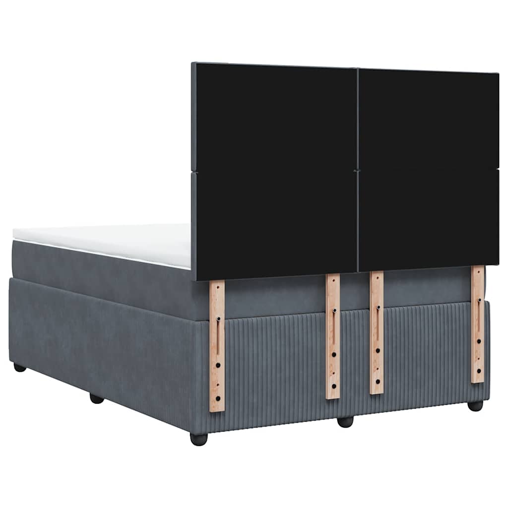 8721102774829_g_en_hd_4 vidaXL Box Spring Bed with Mattress Dark Grey Queen Velvet - Image 6