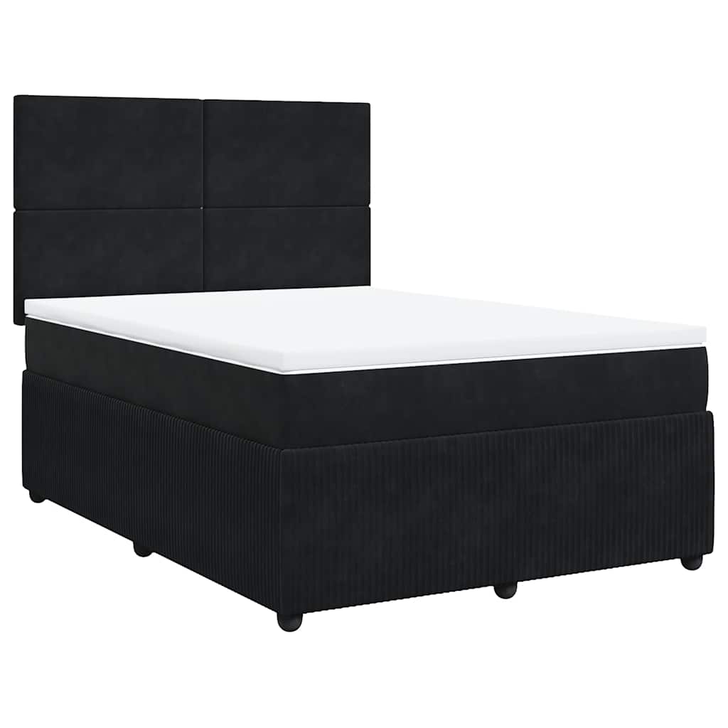 8721102774836_a_en_hd_1 vidaXL Box Spring Bed with Mattress Black Queen Velvet - Image 2