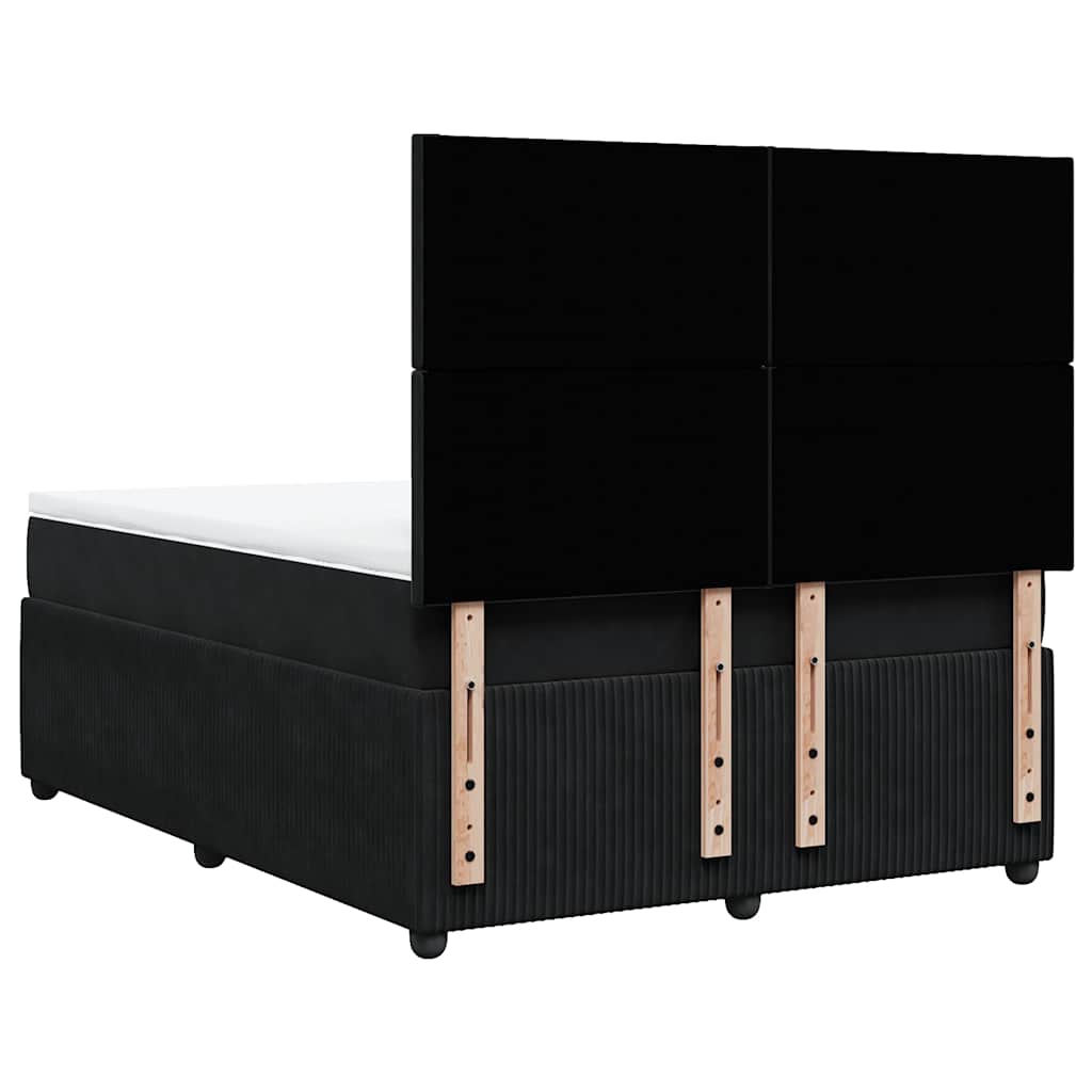 8721102774836_g_en_hd_4 vidaXL Box Spring Bed with Mattress Black Queen Velvet - Image 6