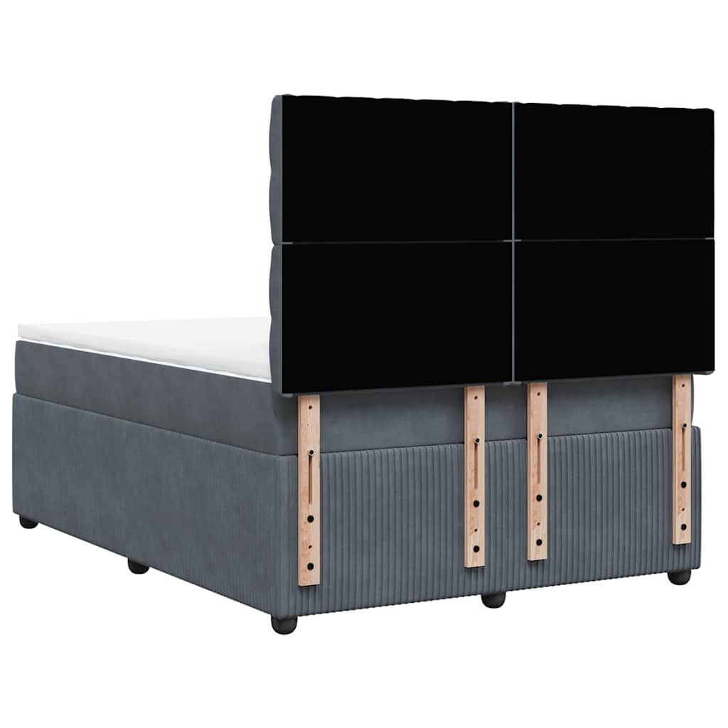 8721102774867_g_en_hd_4 vidaXL Box Spring Bed with Mattress Dark Grey Queen Velvet - Image 6