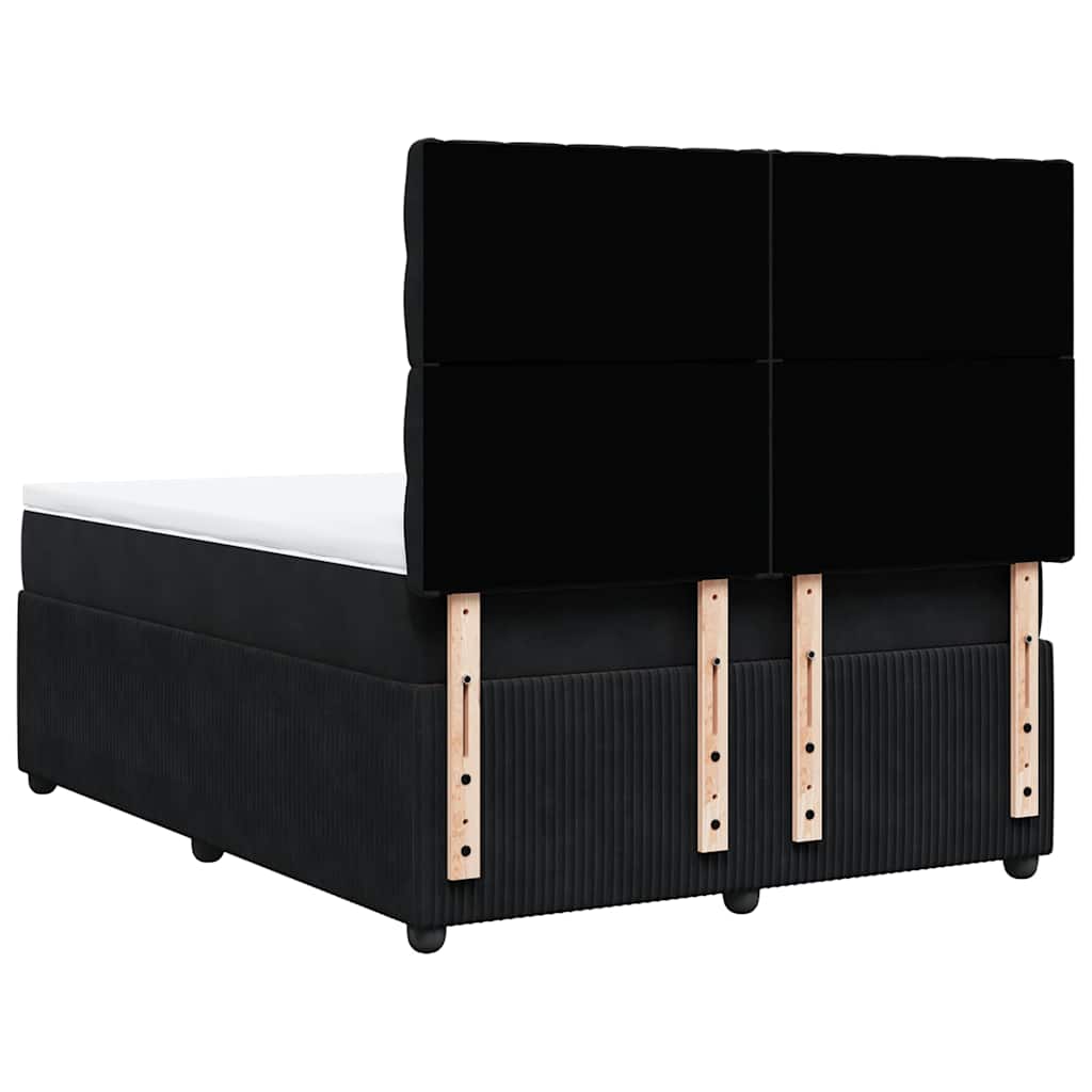 8721102774874_g_en_hd_4 vidaXL Box Spring Bed with Mattress Black Queen Velvet - Image 6