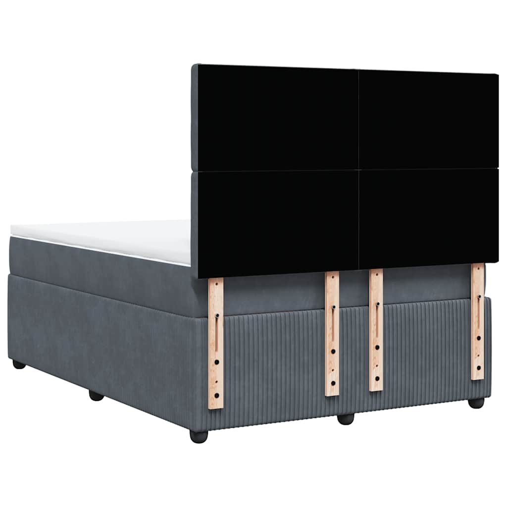 8721102774881_g_en_hd_4 vidaXL Box Spring Bed with Mattress Dark Grey Queen Velvet - Image 6