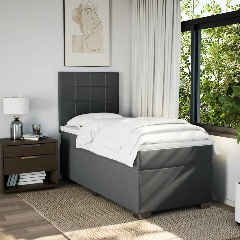 8721102778568_g_en_hd_1 vidaXL Box Spring Bed with Mattress Dark Grey King Single Fabric - Image 3
