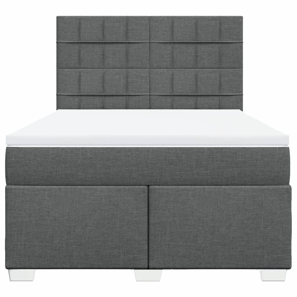 8721102778643_g_en_hd_2 vidaXL Box Spring Bed with Mattress Dark Grey Double Fabric - Image 4