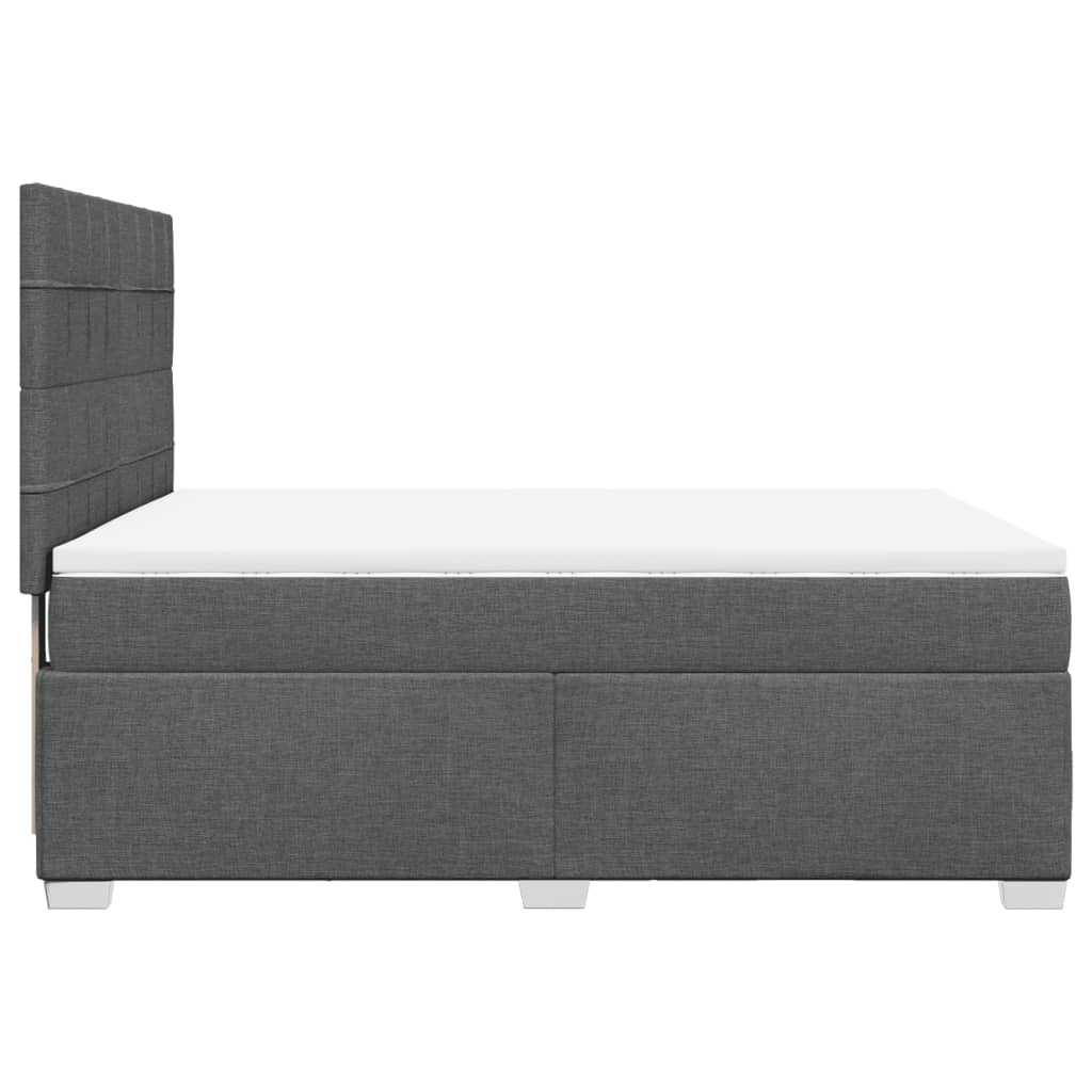 8721102778643_g_en_hd_3 vidaXL Box Spring Bed with Mattress Dark Grey Double Fabric - Image 5