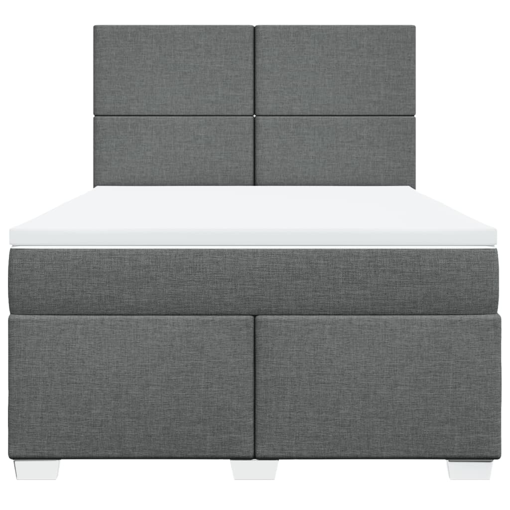 8721102778704_g_en_hd_4 vidaXL Box Spring Bed with Mattress Dark Grey Queen Fabric - Image 6