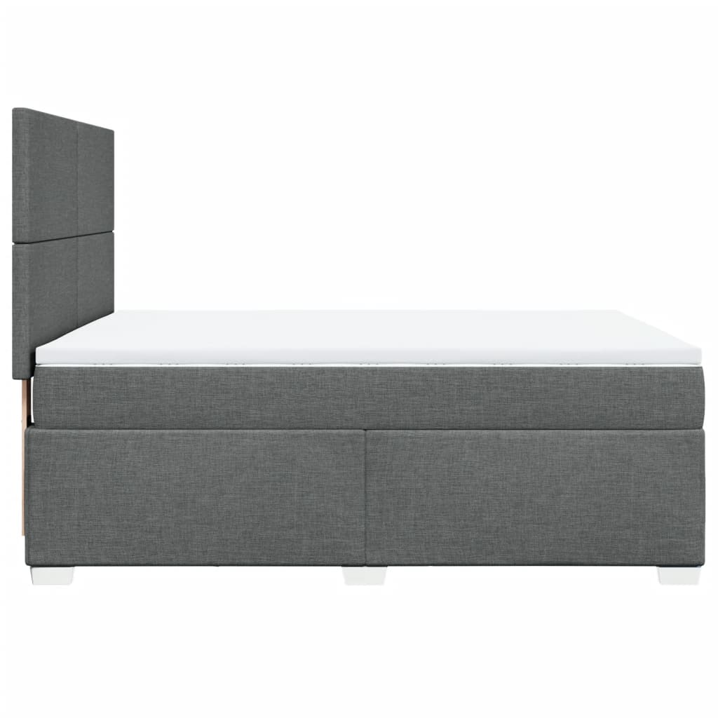 8721102778704_g_en_hd_5 vidaXL Box Spring Bed with Mattress Dark Grey Queen Fabric - Image 7