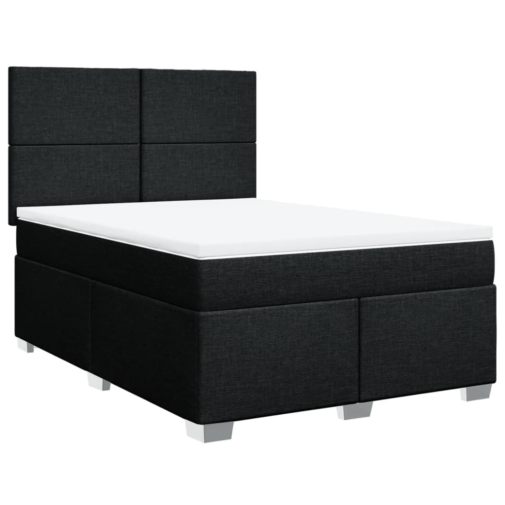 8721102778711_g_en_hd_1 vidaXL Box Spring Bed with Mattress Black Queen Fabric - Image 3