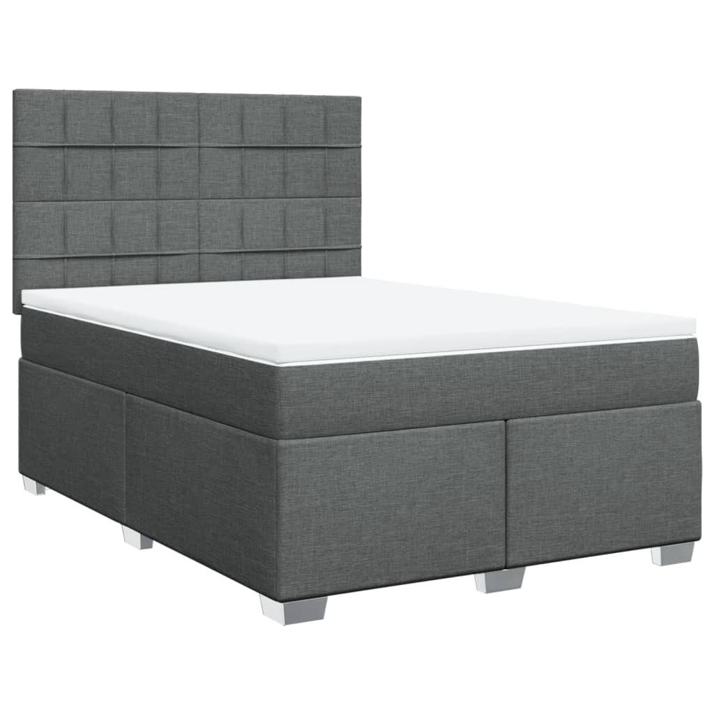 8721102778728_a_en_hd_1 vidaXL Box Spring Bed with Mattress Dark Grey Queen Fabric - Image 2