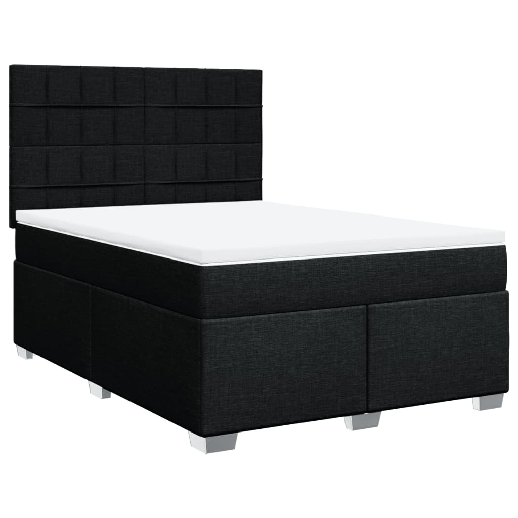 8721102778735_a_en_hd_1 vidaXL Box Spring Bed with Mattress Black Queen Fabric - Image 2
