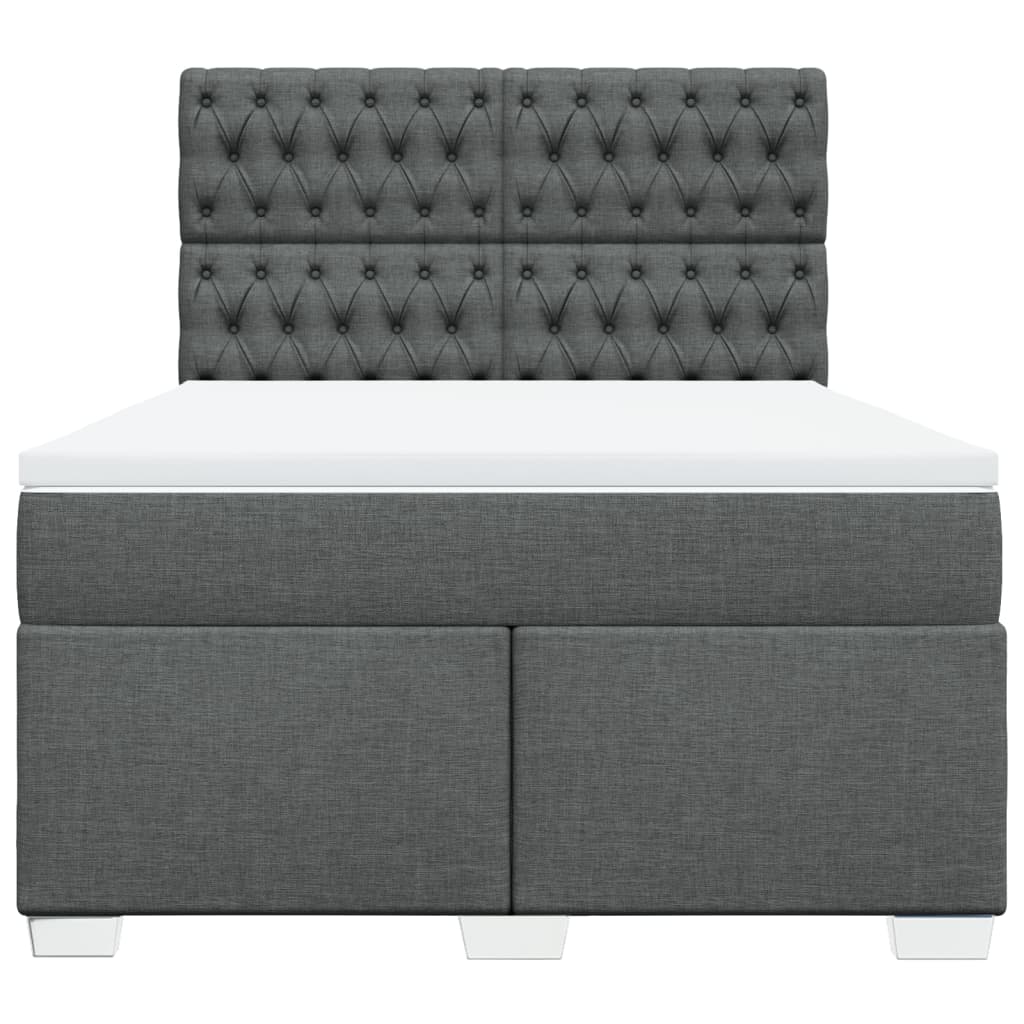 8721102778742_g_en_hd_2 vidaXL Box Spring Bed with Mattress Dark Grey Queen Fabric - Image 4