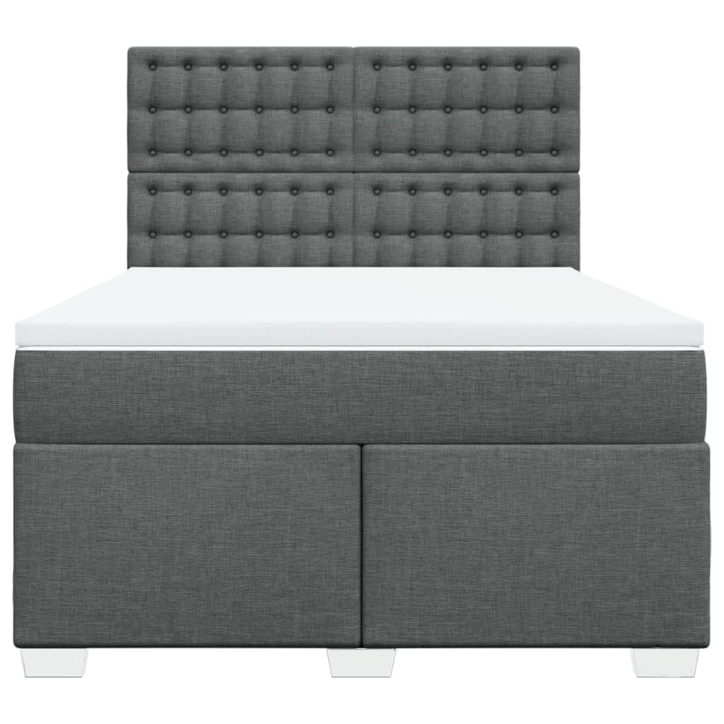 8721102778766_g_en_hd_2 vidaXL Box Spring Bed with Mattress Dark Grey Queen Fabric - Image 4