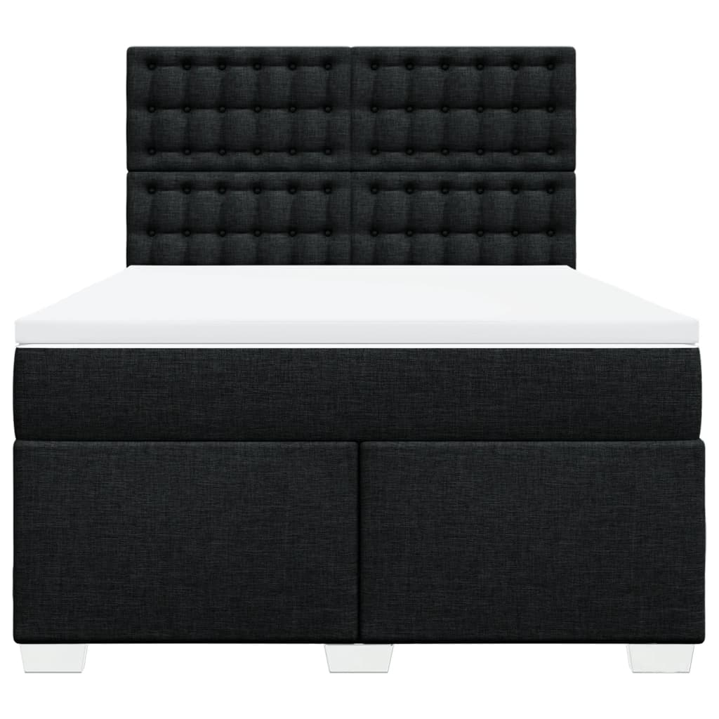 8721102778773_g_en_hd_2 vidaXL Box Spring Bed with Mattress Black Queen Fabric - Image 4