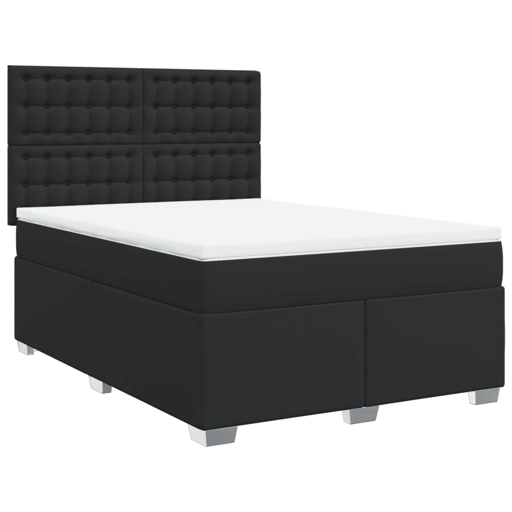 8721102779367_g_en_hd_1 vidaXL Box Spring Bed with Mattress Black Double Faux Leather - Image 3